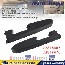 Front Armrest Repair Kit For Chevy Silverado 1500 2500hd 3500hd 2010-2014 Black