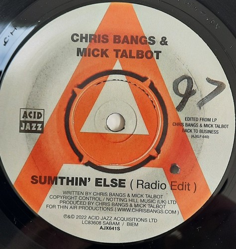 Chris Bangs & Mick Talbot - Sumthin' Else (7") (Neuwertig (M)) - 2791472272