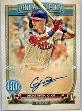 2020 Topps Gypsy Queen Autographs #GQA-CD Corey Dickerson Philadelphia Phillies