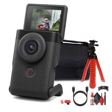 Canon PowerShot V10 Content Creator Compact Vlogging Camera Black  More