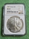 1997 American Silver Eagle NGC MS 69