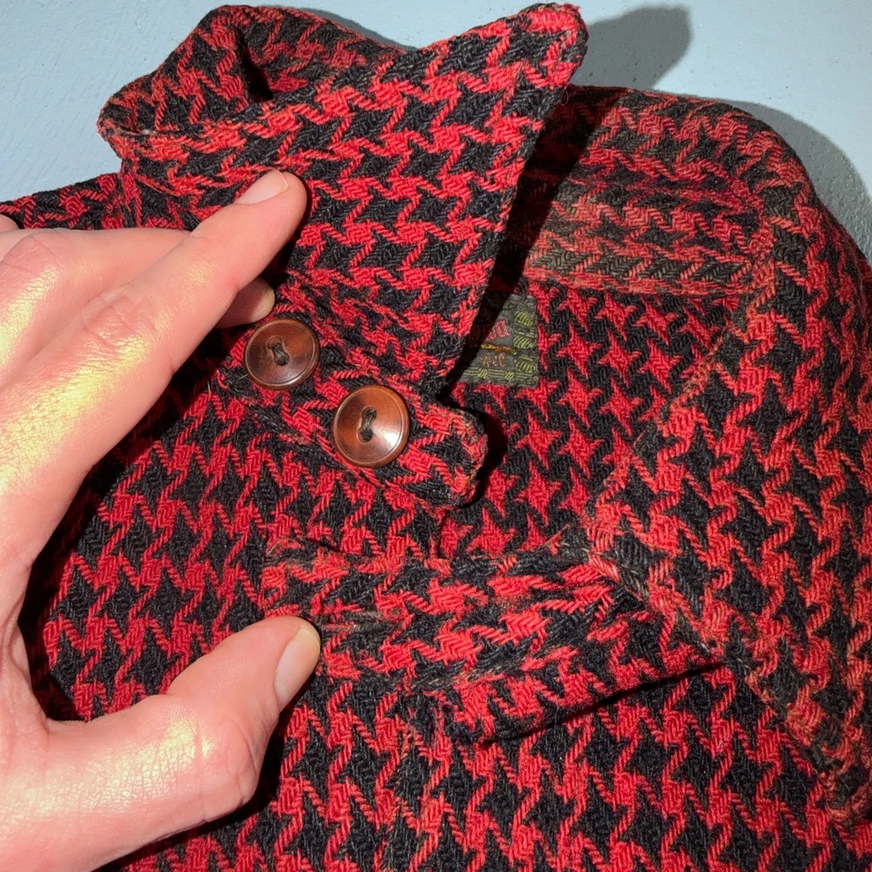 Camisa Chippewa vintage de los años 30 con correa para la barbilla de lana para hombre roja envejecida años 30 20 Foto 4 de 4