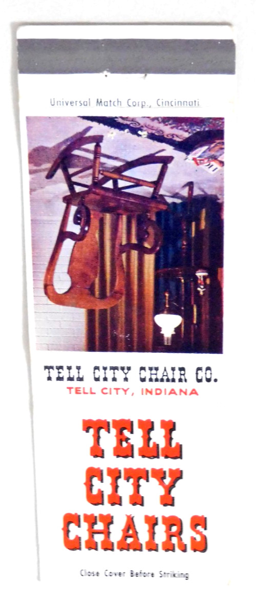 TELL CITY CHAIRS MATCHBOOK COVER * TELL CITY, INDIANA