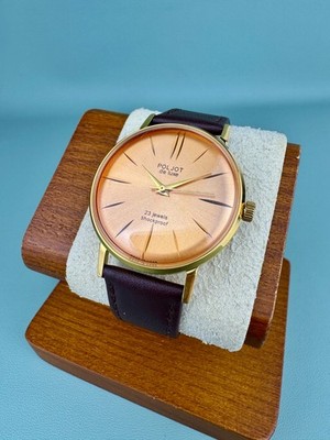 Poljot de Luxe Mens quartz Wristwatches Classic Ultra Slim ussr watch