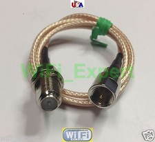 1 x RG316 LOW LOSS COAX RF CABLE F TV FEMALE TO FME Straight MALE or FEMALE USA