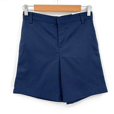 NWT K-12 Gear Girl's Size 12 - Wrinkle  Stain Resistant Navy Blue School Shorts