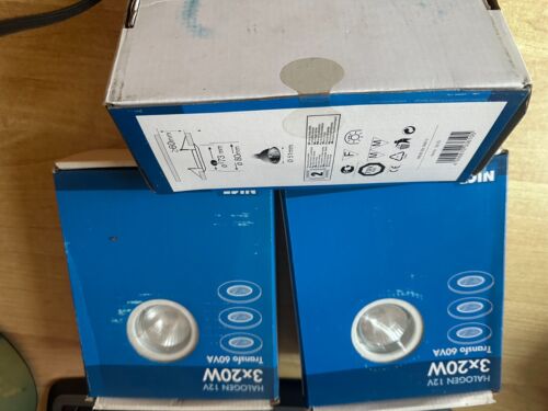 3x 20W Nice Price 12V Halogen GU4 Einbaustrahler mit Trafo 60VA Metall 3616 EBL - Bild 5 von 8