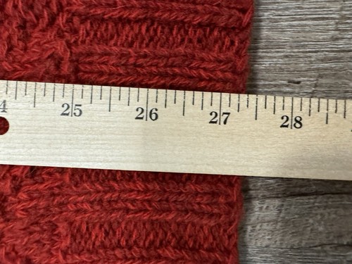 Vintage Polo Ralph Lauren Hand Knit Sweater 100% Wool Men’s XL Aztec Red 90s - Picture 6 of 12