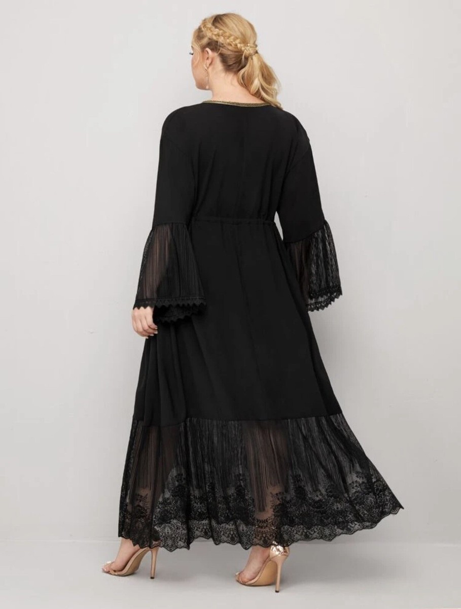 chinese dress ladies Astra Silk Lace Maxi Dress