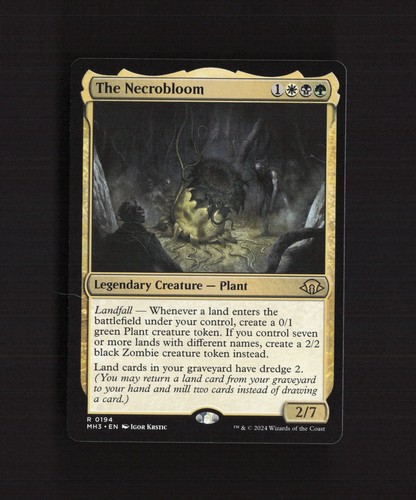 The Necrobloom 0194 Modern Horizons 3 Rare MTG Card - 第 1/9 張圖片
