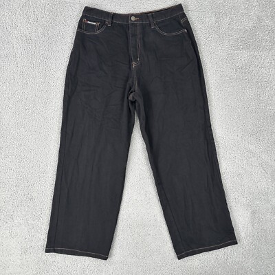 Vtg Southpole Jeans Men 34x30 (32x28) Black Y2K Hip Hop Grunge