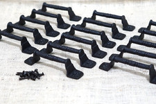 16 Cast Iron Cabinet Handle Gate Pull Door Handles Drawer Pulls Matte Black 16 Cast Iron Cabinet Handle Gate Pull Door Handles Drawer Pulls Matte Black