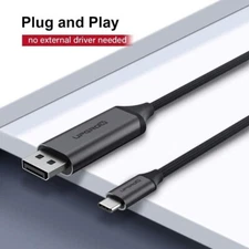 Upgrow USB C to DisplayPort Cable 4K@60Hz 6FT for Home Office USB C to DP