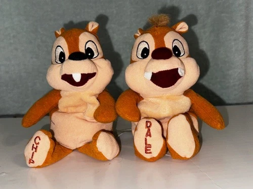 vintage disney beanie babies - Chip and Dale retired - collectables