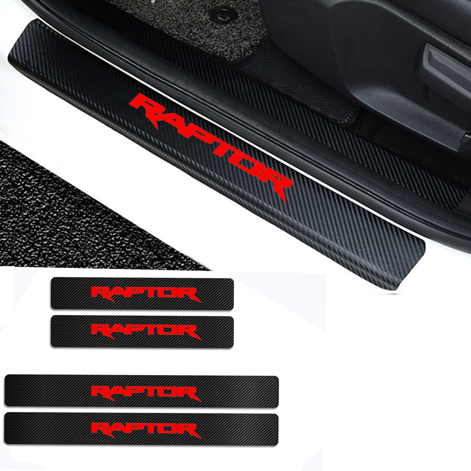 Ford Ranger Raptor Door Sill Scuff Protector Anti-Scratch Sticker