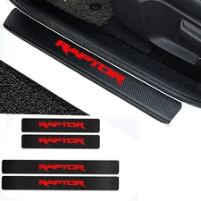 For Ford Ranger Raptor Car Door Plate Sill Scuff Anti Scratch Sticker Protector