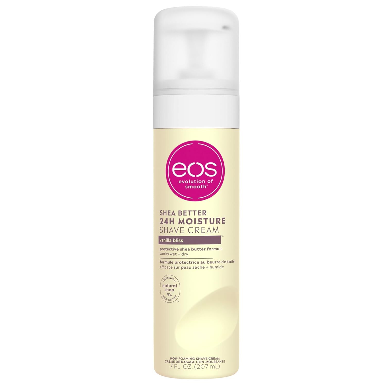 (2 pack) eos Shea Better Shaving Cream- Vanilla Bliss, Women's Shave Cream