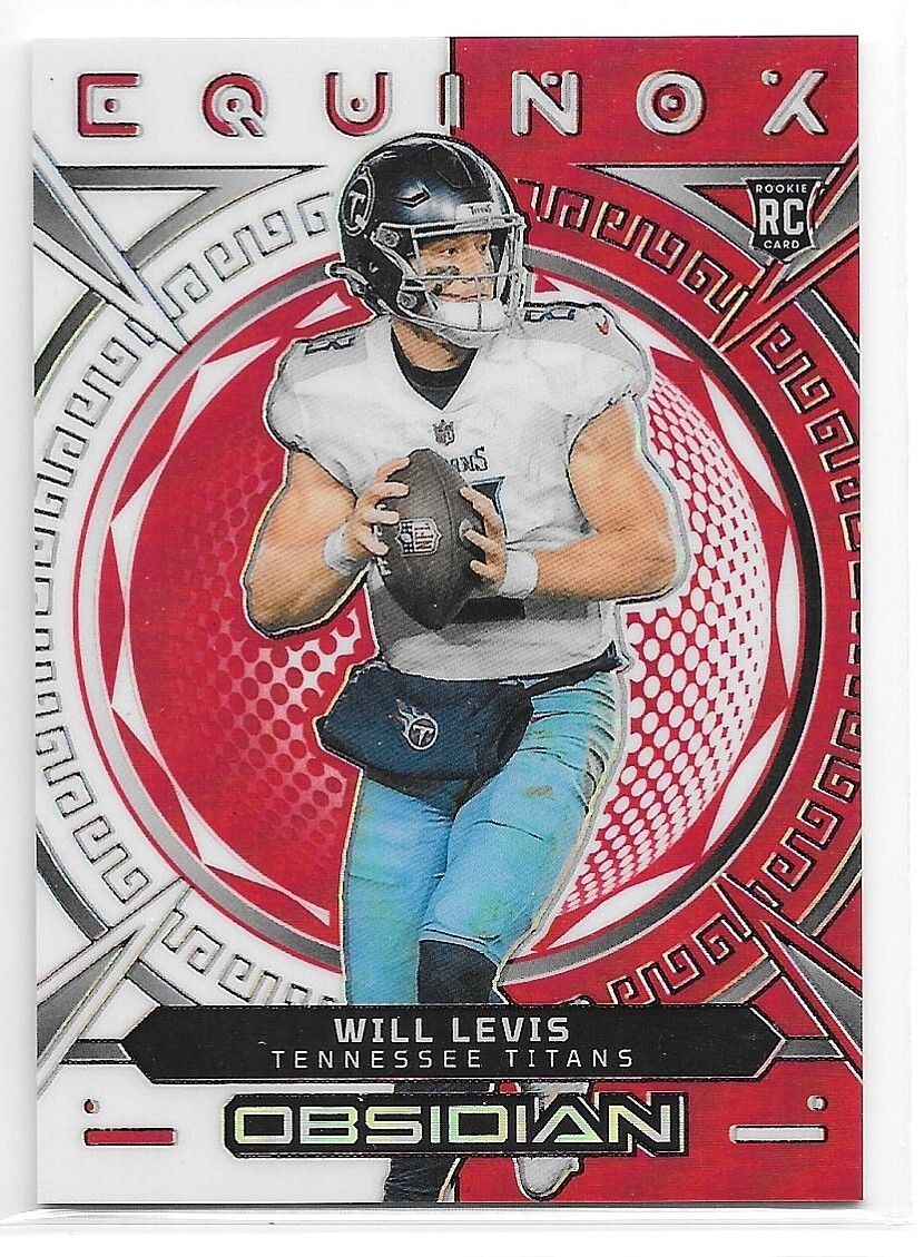 2023 Panini Obsidian Will Levis Equinox Asia Red Flood Electric Etch Rookie RC