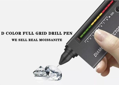 Aretes de moissanita de corte princesa de 1,50 quilates de oro blanco de 14 quilates atornillados GRA - Imagen 2 de 14