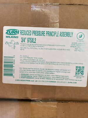 #ad Zurn Wilkins 975XL2 3 4 Inch Lead Free Reduced Pressure Backflow Preventer $734.99