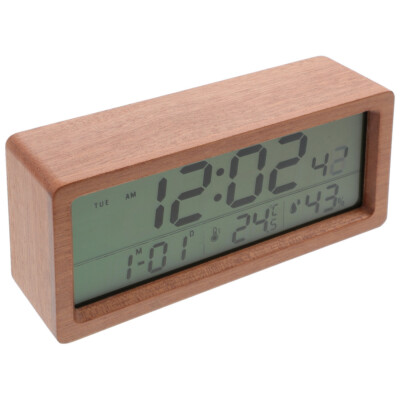 Temperature and Humidity Clock Child Alarm with Display Electronic Led Digital