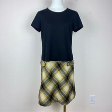 LOFT Dress Womens Eight Tartan Plaid Drop Waist Academia Schoolgirl Preppy Wool