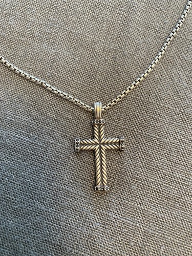 Chevron Cross with Black Diamonds 