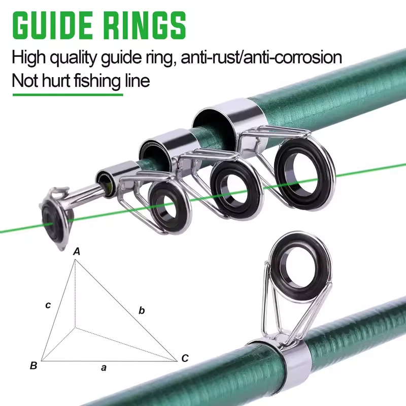 Caña de pescar giratoria Sougayilang 1,8 M caña de pescar telescópica eléctrica carpa Reino Unido Foto 2 de 4