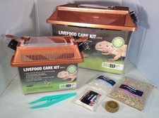 ProRep Reptile Livefood Care Starter Kit with Bug Grub, Gel, Calci Dust, Tweezer