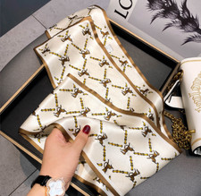 100 Mulberry Silk Scarf 150X15CM Women's Long Double sided Printed Scarf CHA22