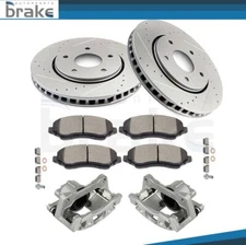 Fits 2008-2012 Chrysler Town & CountryFront Brake Calipers Rotors Ceramic Pads