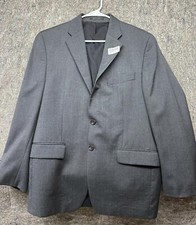 Lauren Ralph Lauren Blazer Mens Sports Jacket Wool Gray 2 Button 40R Made Canada