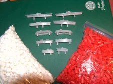10 Battleship Ships Pegs Replacement Pieces Parts 80 Red  160 white short pegs