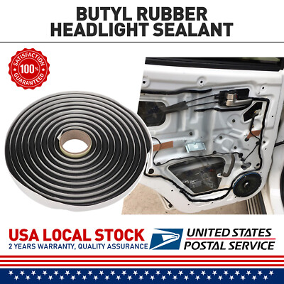 4M Butyl Tape Rubber Glue Adhesive Car Windshield Headlight Door Sealant Reseal