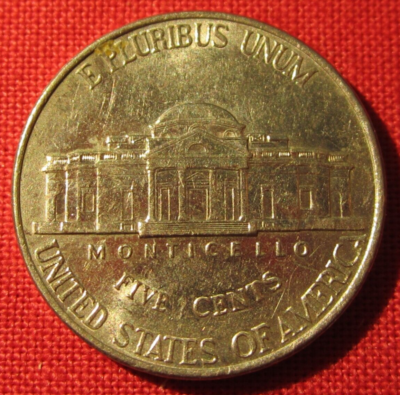 1999 P Jefferson Nickel - Full Steps - Circulated - Actual Coin in