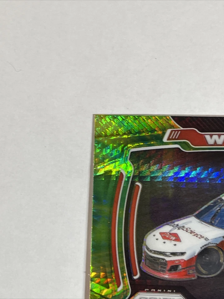 2021 Panini Prizm Racing Austin Dillon Wheels Green Prizm #70 Nascar Car # 3 - Image 3 of 4