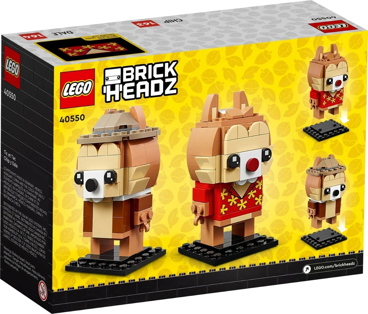 LEGO 40550 Brickheadz Disney Chip N Dale Rescue Rangers New Hard to find