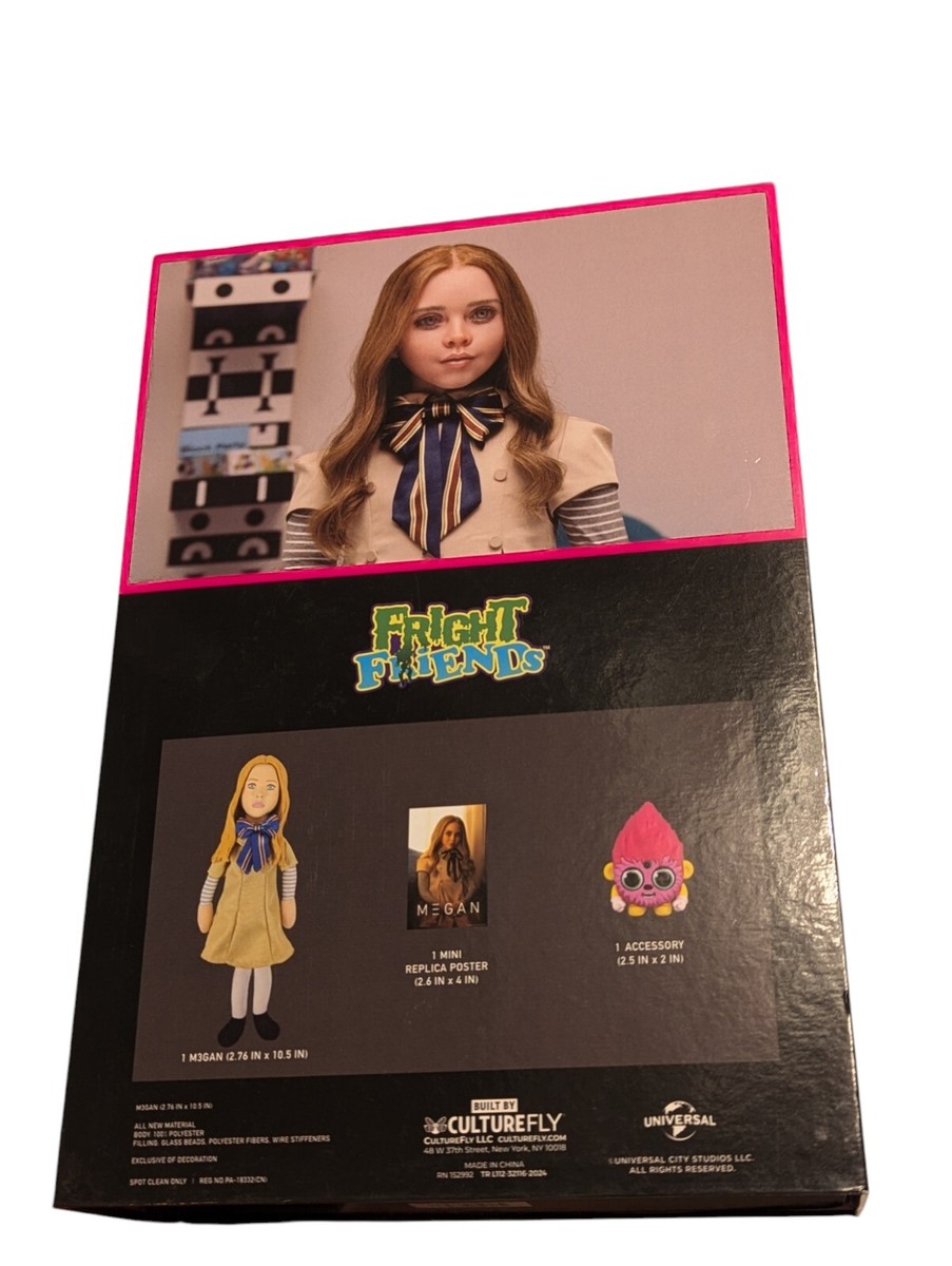 M3GAN (MEGAN) Doll/Plush FRIGHT FRIENDS Halloween Horror Universal