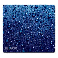 Allsop 30182 Naturesmart Mouse Pad Blue with Raindrops