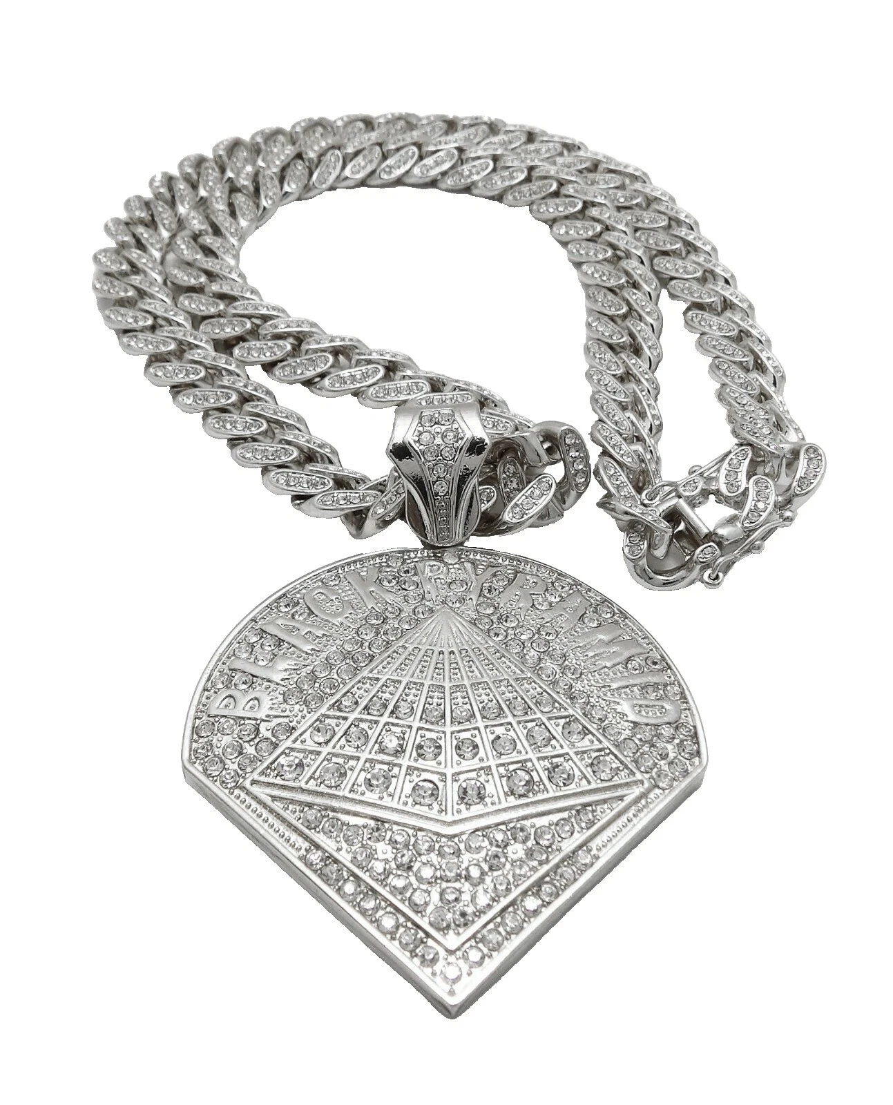 Collares y colgantes Marrón Chapado en Plata para Hombres