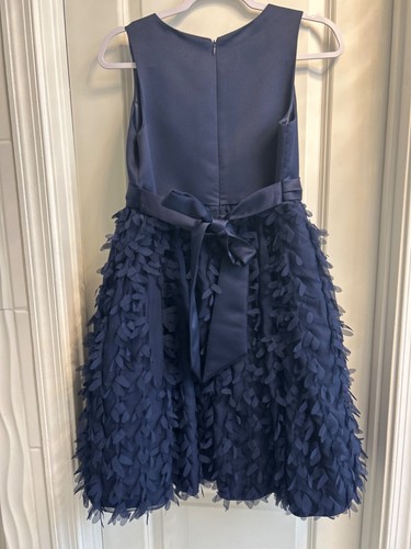 Girls American Princess Holiday Style Navy Blue Dress size 16.5 - Picture 4 of 4