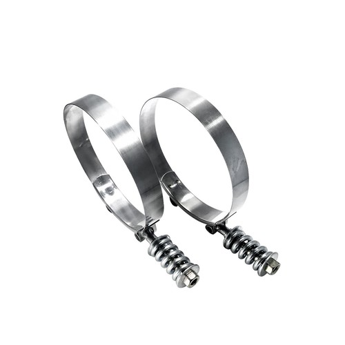 3.78"-4.08" Clamp Range 300 Stainless Steel Band T Bolt Clamps Clamp 2PCS - Picture 4 of 5