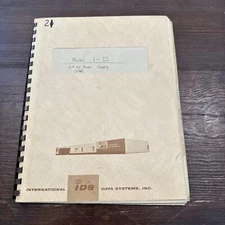 International Data System (IDS) Model 1-12  2.4 KC Power Supply Instruction