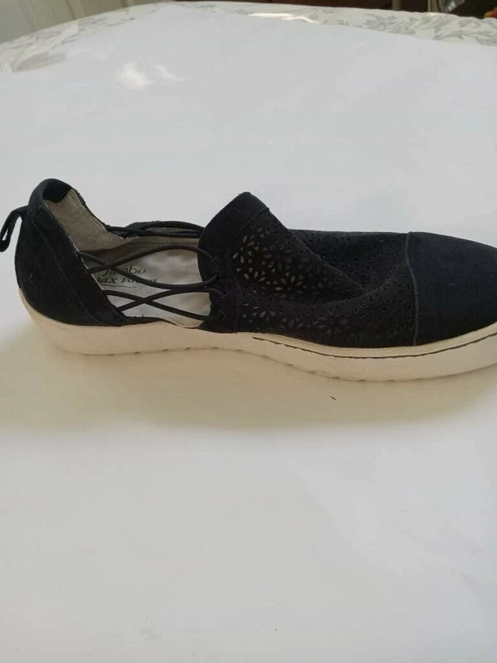 Zapatilla deportiva informal de gamuza Jambu Erin negra 9,5 para mujer zapatos estilo cómodo Foto 3 de 4