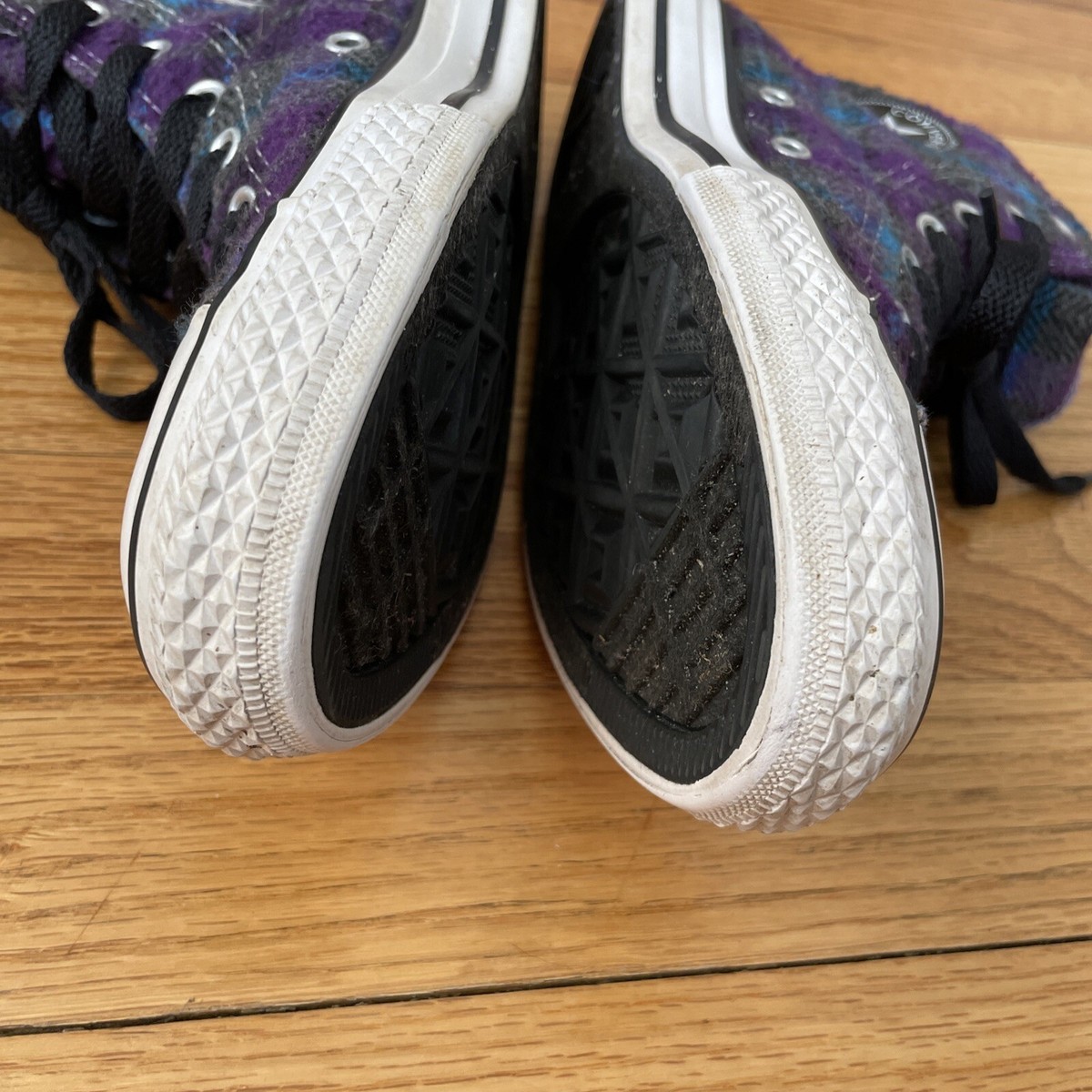Converse Chuck Taylor All Star Purple Plaid - Kids Junior Converse Chuck Taylor All Star Purple Plaid - Kids Junior