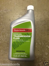 Genuine OEM Honda Manual Transmission Fluid MTF Single Quart