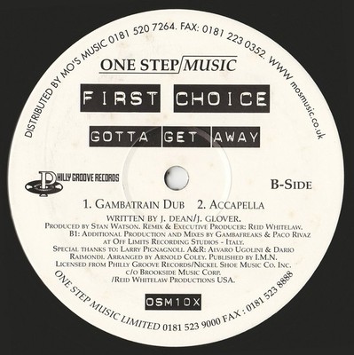 First Choice - Gotta Get Away, 12'', (Vinyl)