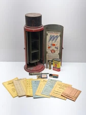 VTG ATQ Schrader Tire Pressure Gauge Display Counter Advertising Bicycle Car 15"