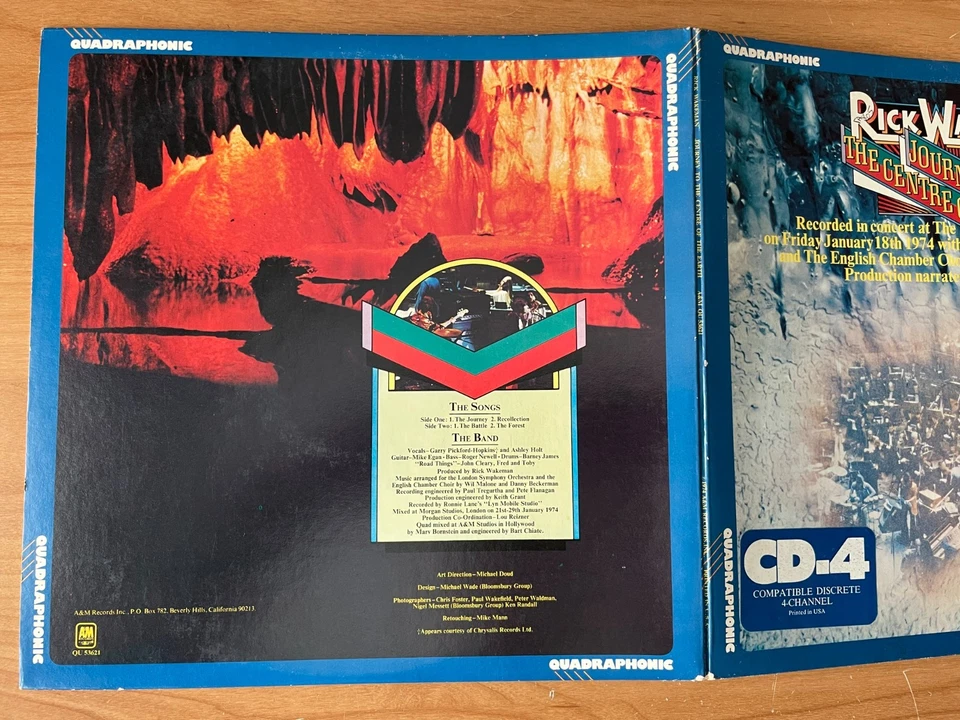 Rick Wakeman – Journey To The Centre Of The Earth~1974yr~Quadraphonic - Image 2 of 4