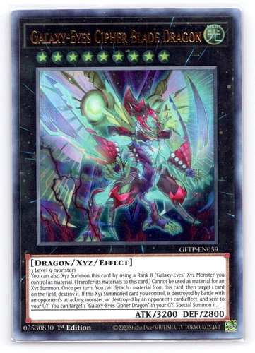 Galaxy-Eyes Cipher Blade Dragon - GFTP-EN059 - Ultra Rare - 1st Edition Yugioh